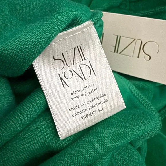 Suzie Kondi jelly bean green velour cotton track pants S - Picture 7 of 7